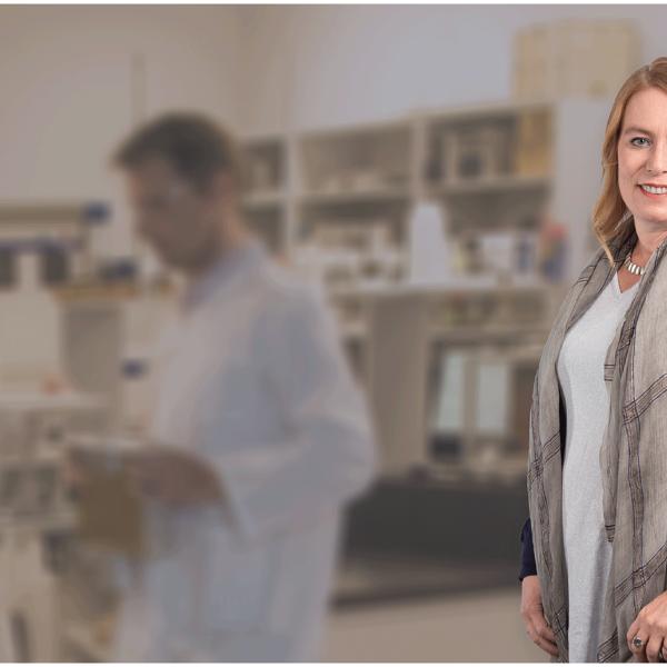 A researcher posing for a photo.