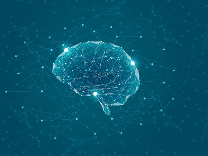 Illustration numérique d’un cerveau connecté symbolisant l’IA