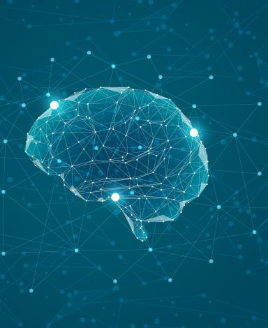 Illustration numérique d’un cerveau connecté symbolisant l’IA