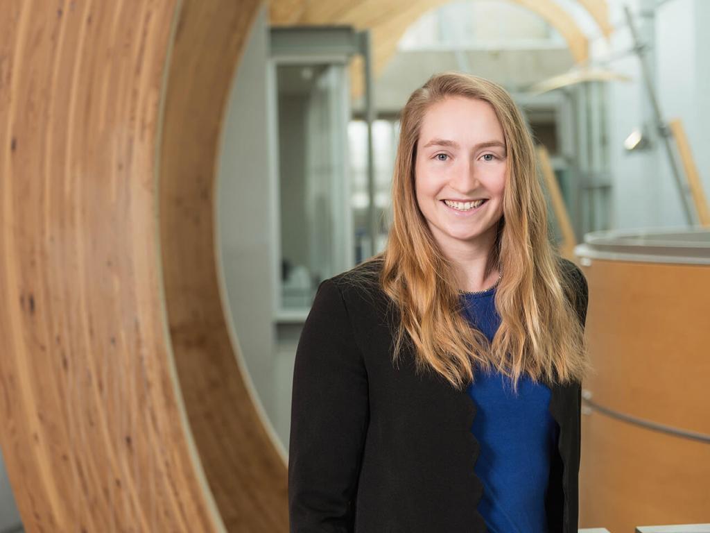 UBC researcher Anna Blakney poses for a photo.