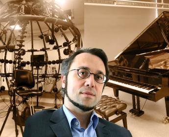 Photo de Simone Dalla Bella, titulaire de la Chaire de recherche du Canada sur l’apprentissage des habiletés auditives et motrices en musique et les nouvelles technologies, professeur au département de psychologie à l’Université de Montréal et co-directeur du BRAMS, le Laboratoire international de recherche sur le Cerveau, la Musique et le Son.