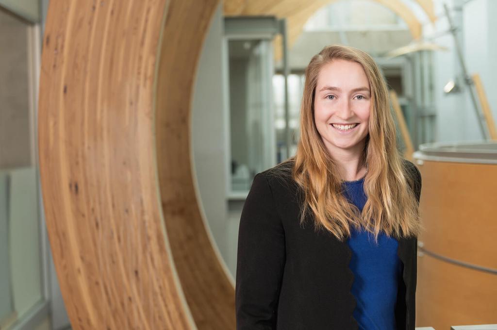 UBC researcher Anna Blakney poses for a photo.