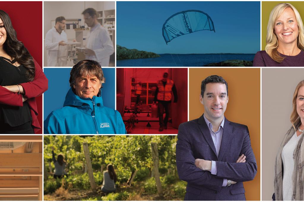 A collage of photos showcasing research infrastructure and researchers.
